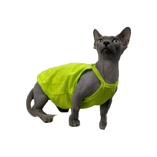 HKM-5741757 Stylish Seven Color Cotton Camisole Vest for Hairless Cats