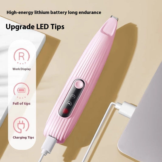 HKM-5754685 Electric Pet Nail Grinder for Gentle Foot Care - Mute, Rechargeable, Compact Design