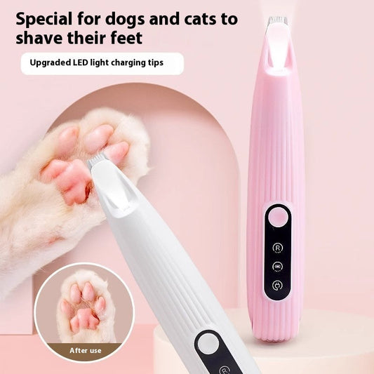 HKM-5754685 Electric Pet Nail Grinder for Gentle Foot Care - Mute, Rechargeable, Compact Design