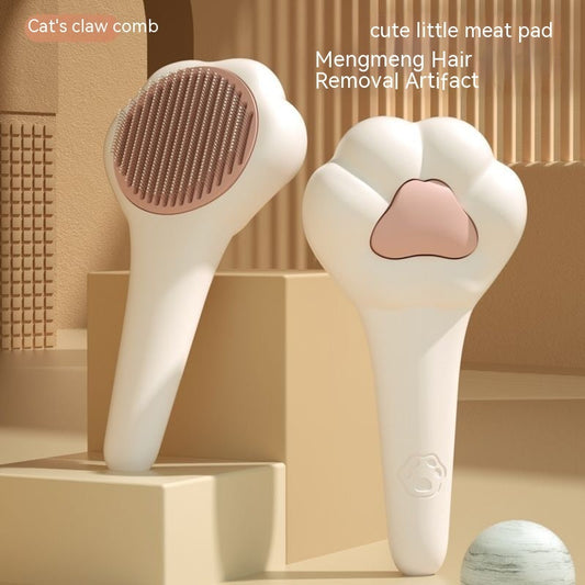 HKM-5773757 Cat Paw Comb for Effective Pet Massage and One-Click Hair Removal