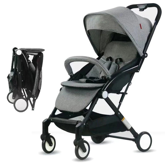HKM-580755 Lightweight Foldable Baby Stroller Pushchair with Luxury Design and Practical Features