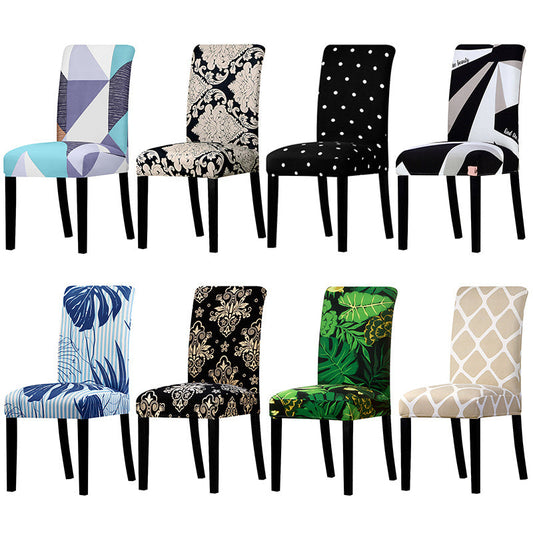 HKM-581267 Stretch Chair Cover in Durable Polyester Fiber - 93% Polyester