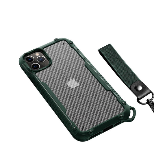 HKM-583123 Carbon Fiber Back Cover Phone Case with TPU Material