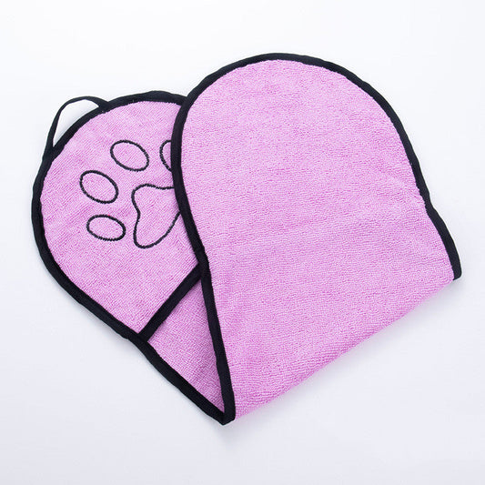 HKM-5854653 Chenille Solid Color Absorbent Towel for Pets - 62x23cm