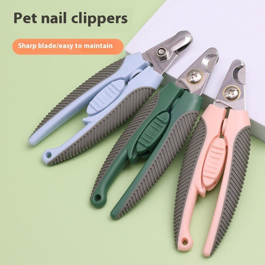 HKM-5885757 Plus Size Pet Nail Clippers for Dogs and Cats in Sweet Peach Pink, Olive Green, and Haze Blue
