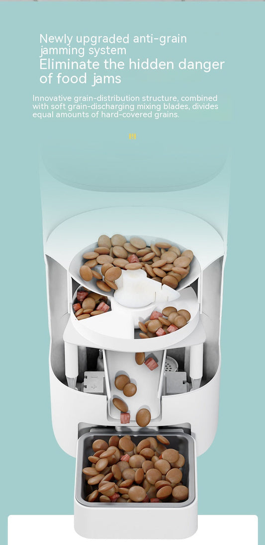 HKM-5891517 Automatic 6L Intelligent Pet Feeder with App Control and Adjustable Camera
