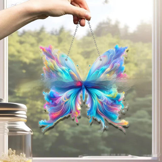 HKM-590867 Ethereal Smoke Butterfly Pendant Decoration in Multiple Colors and Sizes