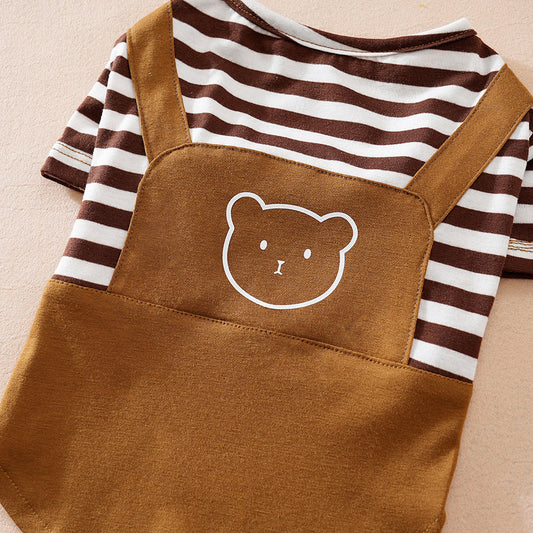 HKM-5909565 Casual Cartoon Dog Overall Suit in Multiple Colors and Sizes