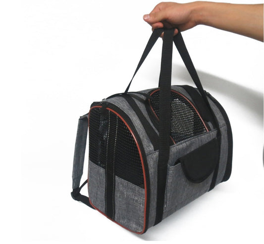 HKM-5916989 Pet Carrier Basket for Dogs and Cats, Multi-Functional 300D Frosted Leather, Foldable Design, Soft and Medium Hardness