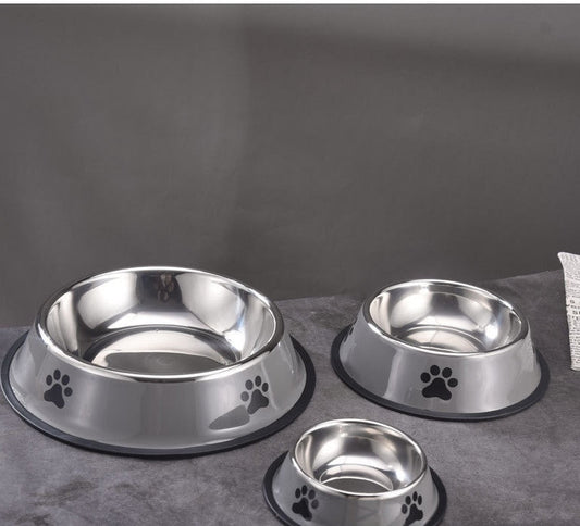 HKM-5920701 Stainless Steel Non-slip Cat and Dog Food Bowl in Multiple Sizes