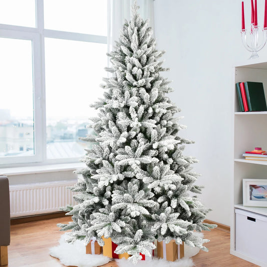 HKM-592531 6ft Artificial Pine Christmas Tree - 46 Inch Standing Design, No Lights, Indoor/Outdoor Use