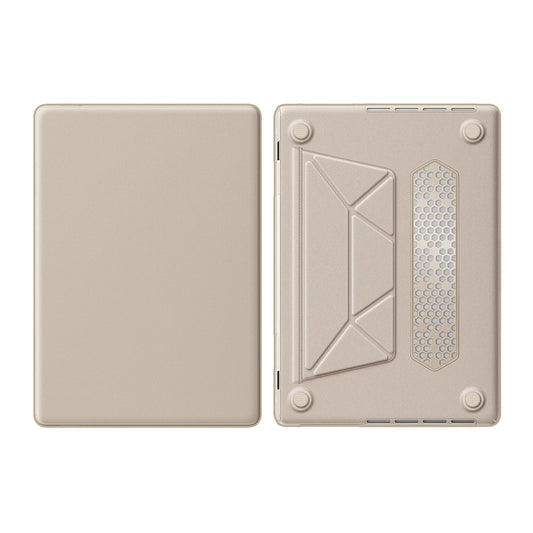 HKM-595923 Black, Gray, Pink, Gold PU Laptop Kickstand Cover for MacBook Air 13 (2018/2020) Model A2337 M1, A2179, A1932