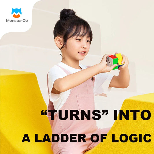 HKM-596819 MG Mirror Pyramid Skewb Magic Cube Puzzle and 3x3 Speed Cube Educational Toy