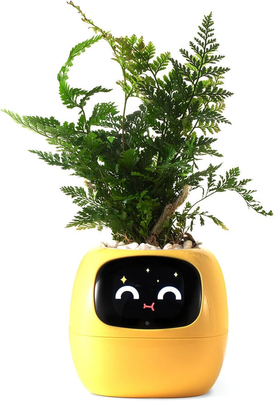 HKM-597715 Smart Plant Care Robot with Automated Watering, Soil Monitoring, and Gesture Interaction - Ideal for Home and Office Decor