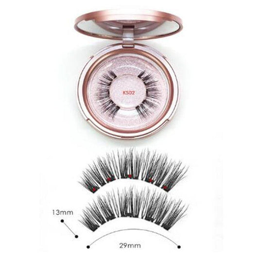 HKM-600211 Five Magnetic Eyelash Set with Eyeliner - High Temperature Wire Material
