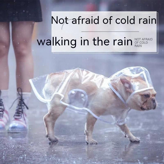 HKM-6022973 Durable Plastic Pet Raincoat for Small Dogs