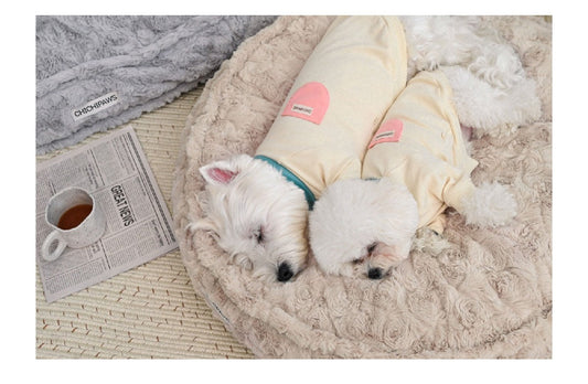HKM-6047677 Deep Sleeping Dog Nest in Suede with PP Cotton Lining - Available in Small, Medium, and Large