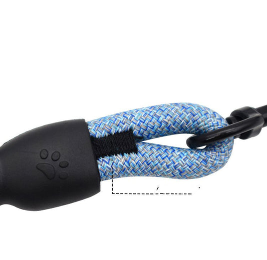 HKM-6104893 Linen Nylon Round Rope Pet Traction Set with Adjustable Chest Strap, Multiple Color Options