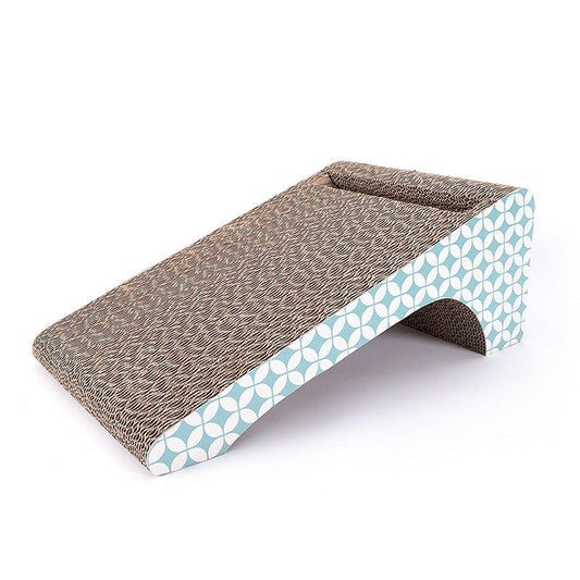 HKM-6123069 Vertical Cat Scratcher and Play Pad for Claw Grinding and Relaxation - 23x42x16.3cm, Corrugated Paper