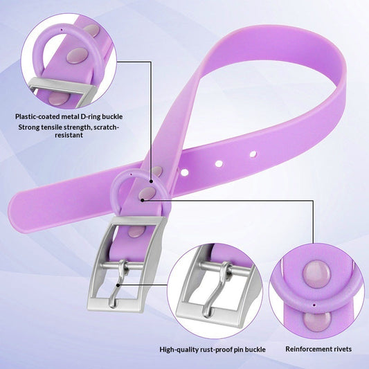 HKM-6125501 Waterproof Dog and Cat Collar with Anti-Strangulation Design - Available in Multiple Colors and Sizes