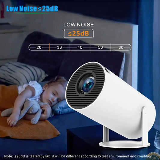 HKM-613843 Compact K5 3566 Projector for Home, Office, and Bedroom Wall Projection