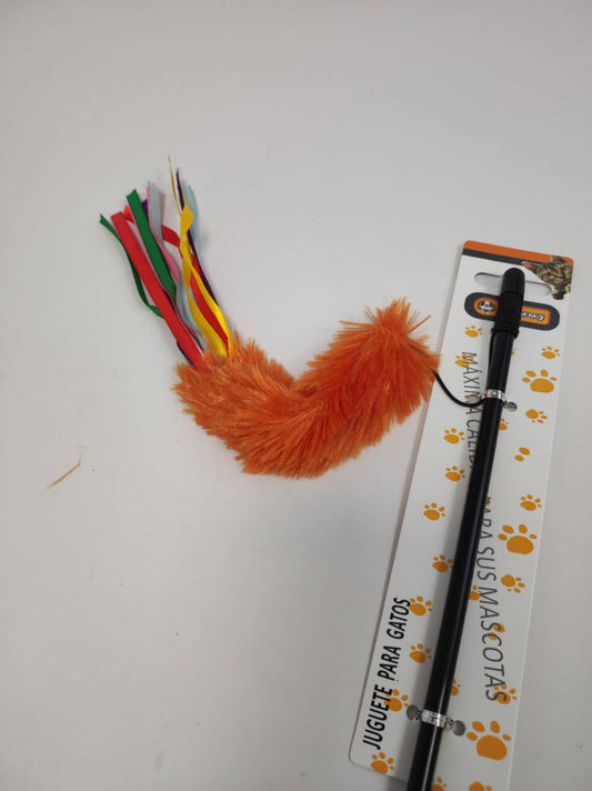 HKM-6139197 Interactive Cat Teaser Wand - Colorful, Engaging Playtime Toy