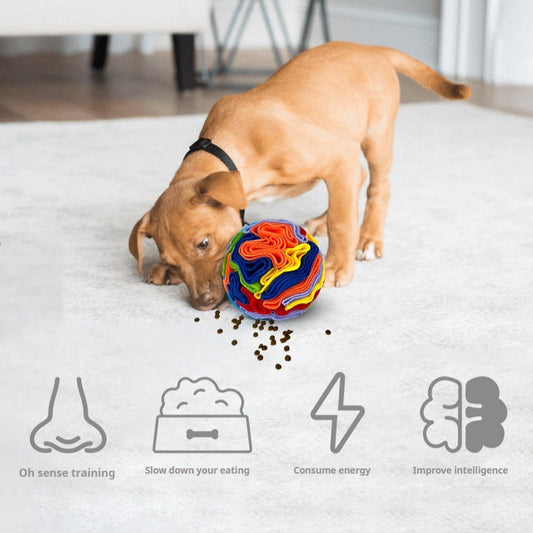 HKM-616083 Colorful Pet Sniffing Toy Ball - Puzzle Training Ball in Various Sizes