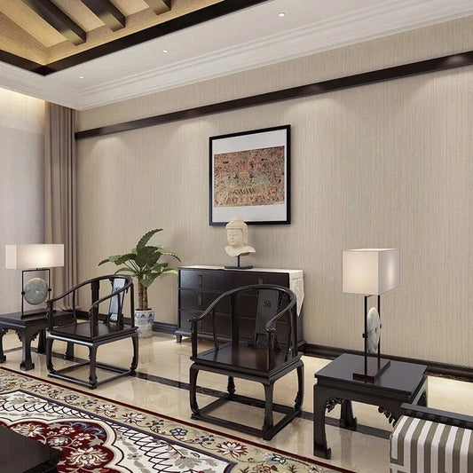 HKM-622419 Textured Solid Colour 3D Vinyl Wallpaper Peel and Stick Home Decor