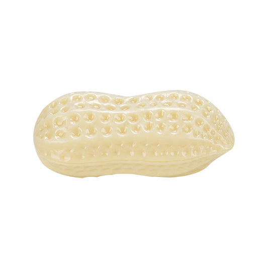 HKM-6237501 Interactive Sounding Dog Toy - Durable TPR Peanut Shaped Design, 14*8cm, 130g