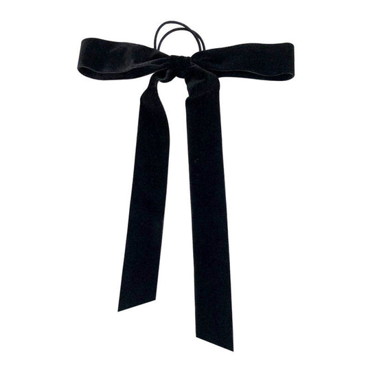 HKM-626579 Double-Sided Velvet Bow Hair Rope for Women - Vintage Geometric Style Accessory