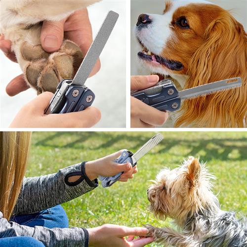 HKM-6278973 Multifunctional Pet Nail Clipper with Stainless Steel Comb