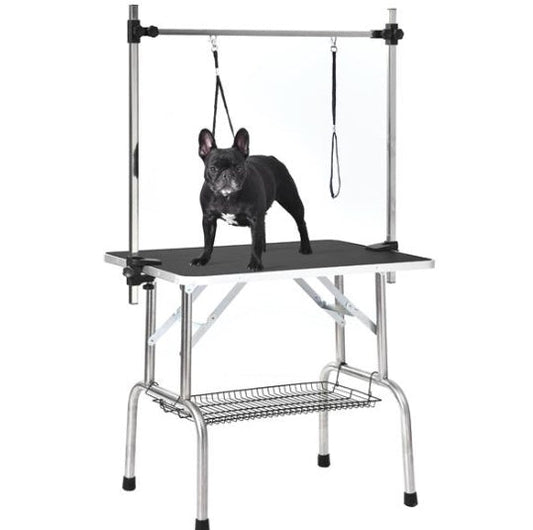 HKM-6365629 Professional 36 Inch Pet Grooming Table with Adjustable Arms and Non-Slip Surface
