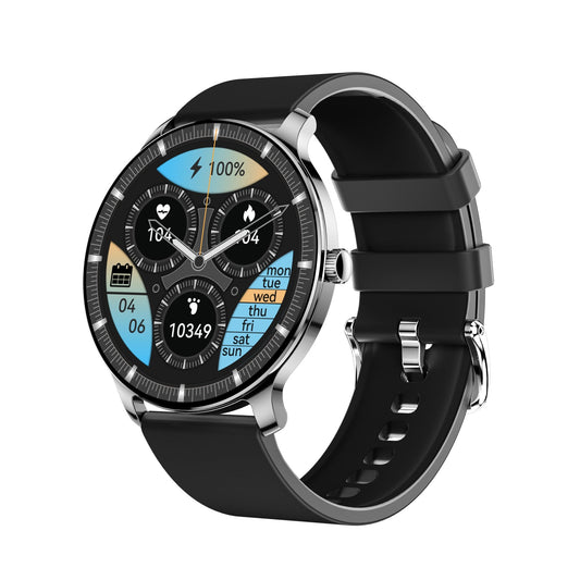 HKM-636563 Ultra Slim Fitness Smart Watch with 1.43 AMOLED Screen, Health Monitoring, and Bluetooth Connectivity for Android and iOS