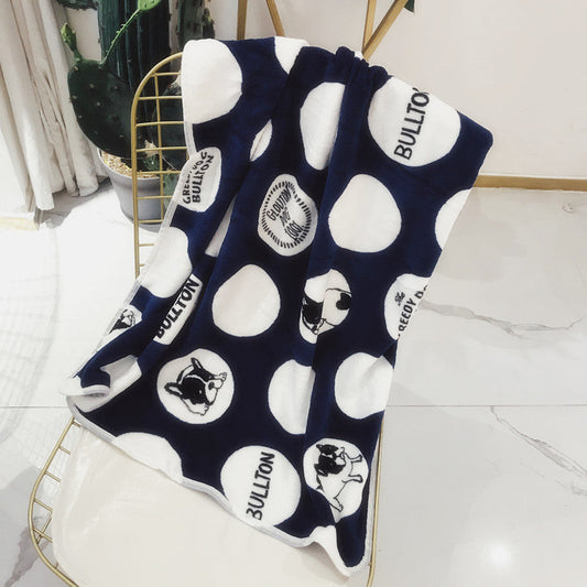 HKM-6410301 Warm Coral Velvet Quilt for Dogs - Soft and Cozy, Multiple Colors Available, Size 100x75cm