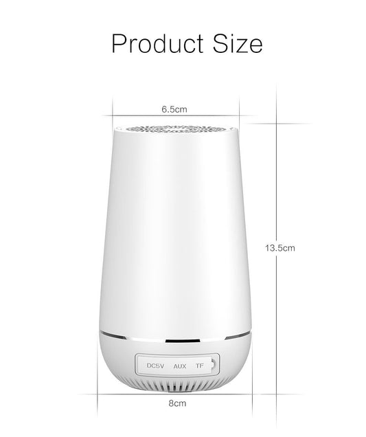 HKM-642131 Portable Wireless Bluetooth Speaker with 3.7V Battery, AUX Input, and 6W Power Output
