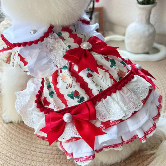 HKM-6443581 Rabbit Skirt for Dogs - Comfortable Polyester Pet Clothing in Multiple Sizes (XS-XL)