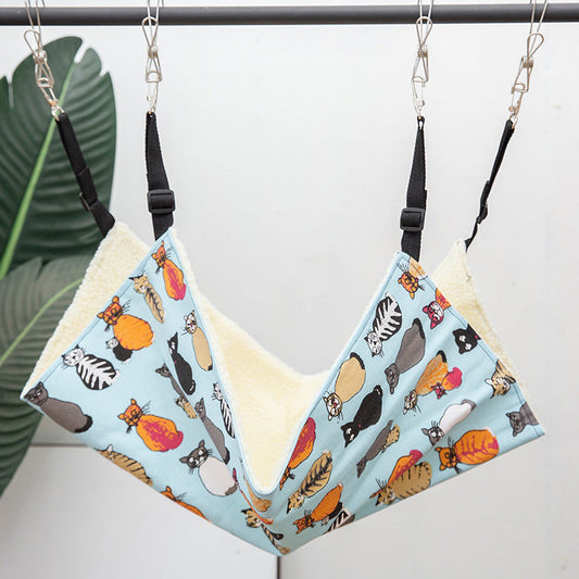 HKM-6452157 Plus Velvet Washable Cat Hammock - Medium and Large Sizes, Multiple Color Options Available