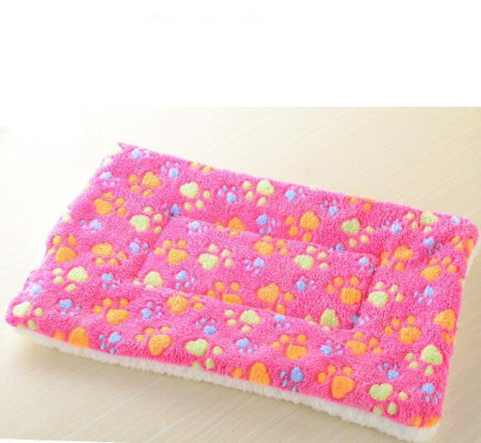 HKM-6473661 Cozy Thick Coral Fleece Pet Blanket for Kennels - Available in Multiple Colors and Sizes