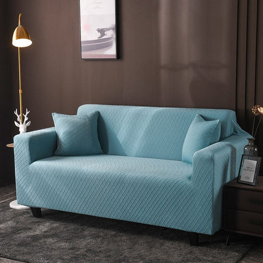 HKM-647635 High Elasticity Polyester Sofa Cover - Breathable and Durable in Multiple Colors and Sizes