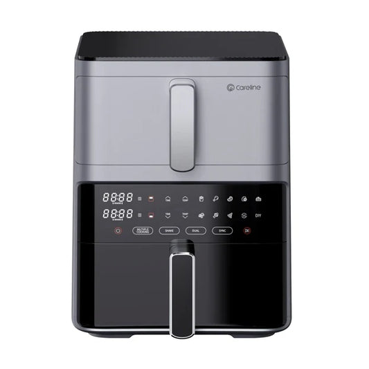 HKM-647827 10L Dual Core Air Fryer with Dual Heating Technology and Multiple Electronic Screens for Efficient Cooking