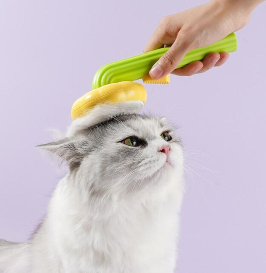 HKM-648339 Sunflower Pet Comb for Cats and Dogs - Hair Cleaning and Massage Tool