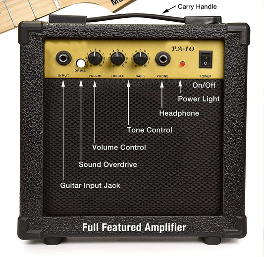 HKM-648403 10W Professional Guitar Amplifier - 110V Speaker Amplifier for Exceptional Sound Quality