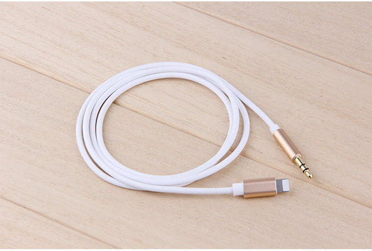 HKM-652243 Apple-Compatible Lightning to 3.5mm AUX Audio Cable for iPhone 7 and Vehicles