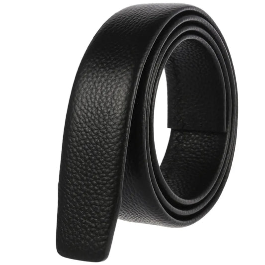 HKM-654867 Men's Cowhide Leather Belt Strip - Durable First Layer Design, Model LY35-3603