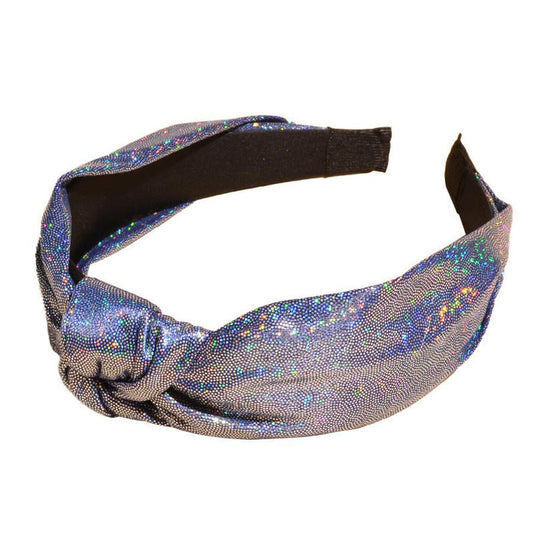 HKM-662035 Korean Style Wide-Side Hairpin Headband with Geometric Design