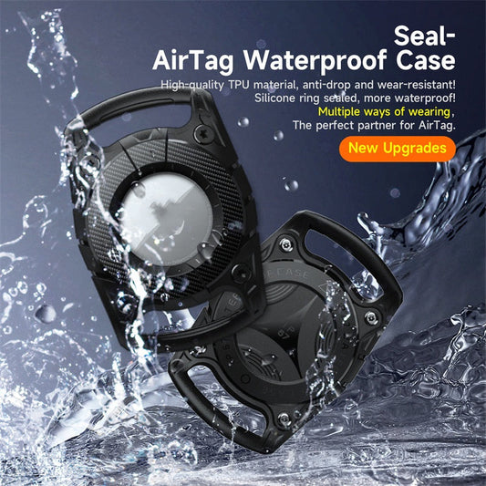 HKM-6637629 Waterproof Anti-loss Protective Case for Apple Airtag - Drop-resistant TPU/PC Design in Multiple Colors