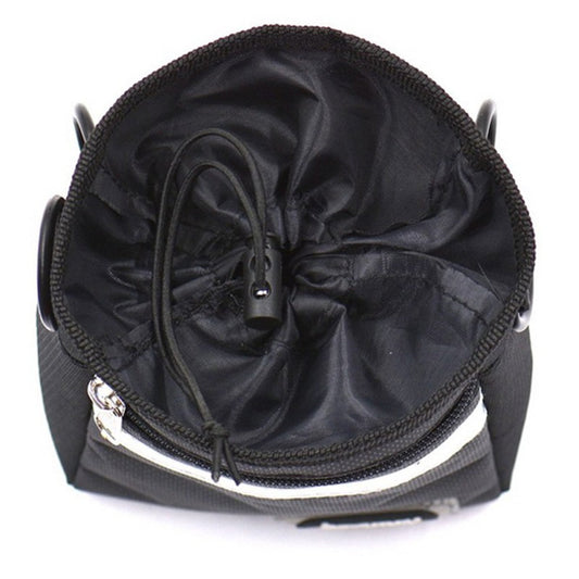 HKM-6670653 Dog Training Belt Bag - Black Oxford Cloth, Adjustable Size 11.5x5.5x17cm, Fits 70-114cm Belt