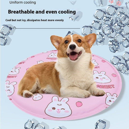 HKM-6681789 Cooling Round Gel Pad for Pets - Multipurpose Heatstroke Prevention Mat in Various Sizes and Colors