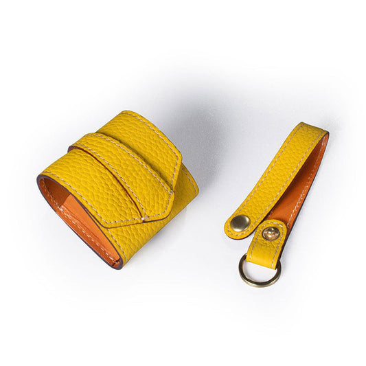 HKM-668691 Leather Anti-Lost Case for Bluetooth Earphones - Compatible with Apple Models