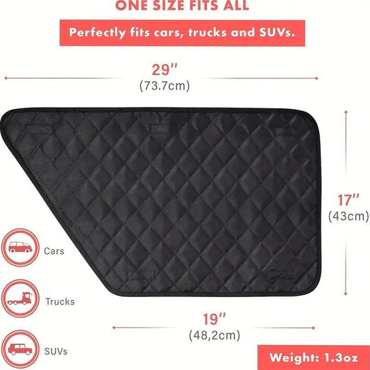 HKM-6713533 Durable Oxford Cloth Car Door Protector - Scratch-Proof, Dirt-Proof, and Bite-Proof Shields for Pets (Pair)